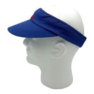 SeaWorld Shamu Vintage Blue Visor Cap Hook & Loop Closure Adjustable Adult